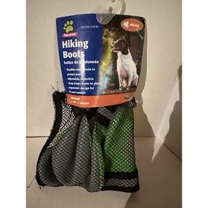 TOP PAW HIKING BOOTS FOR DOGS Size Medium SET OF 4 GREEN / GREY New W/Tags